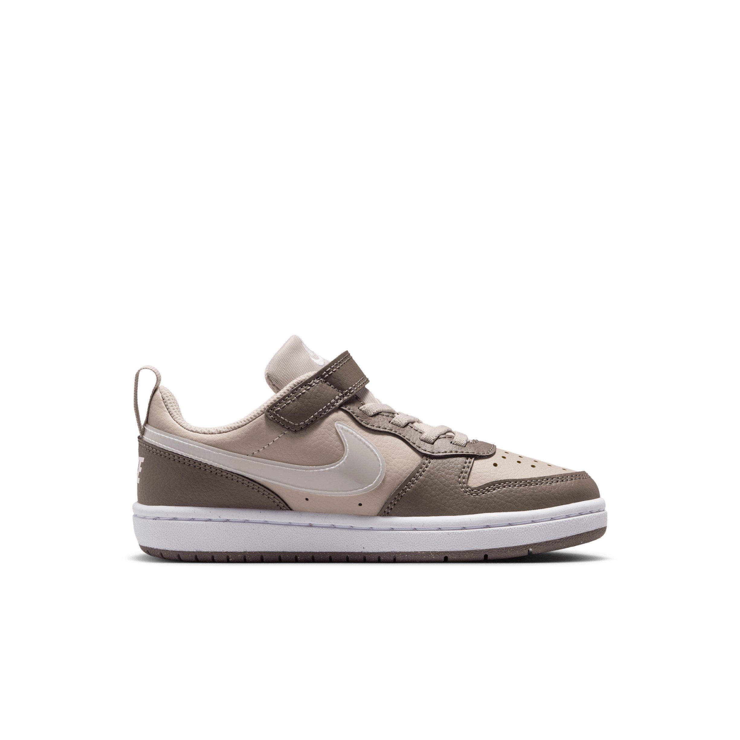 Nike Court Borough Low "Moon Particle/Cave Stone/White/White" Preschool Boys' Shoe - MOON/STONE/WHITE/WHITE